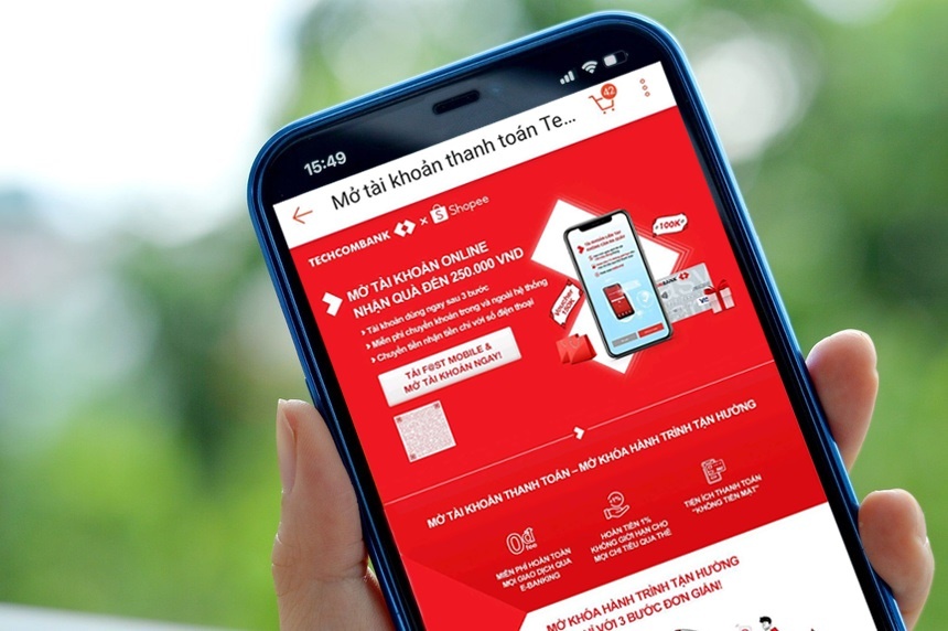 mo tai khoan ngan hang,  mua sam online anh 2