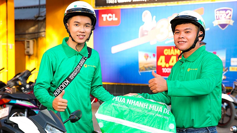 Bach hoa Xanh tuyen 1.000 tai xe giao hang thiet yeu hinh anh