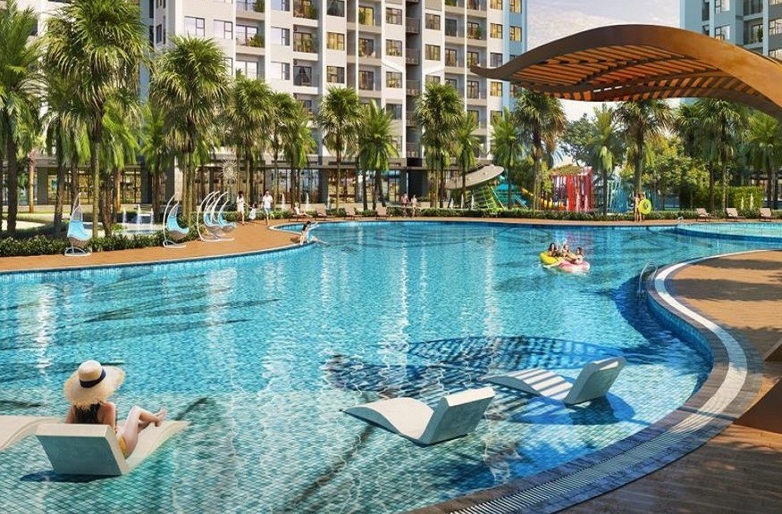 Phong cach song nghi duong kieu My tai toa GS1, Vinhomes Smart City hinh anh