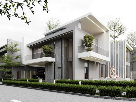 Dong san pham biet thu thu hut thi truong BDS mien Trung hinh anh