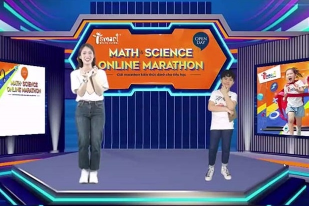 Giai marathon Toan va Khoa hoc bang tieng Anh cho tre hinh anh