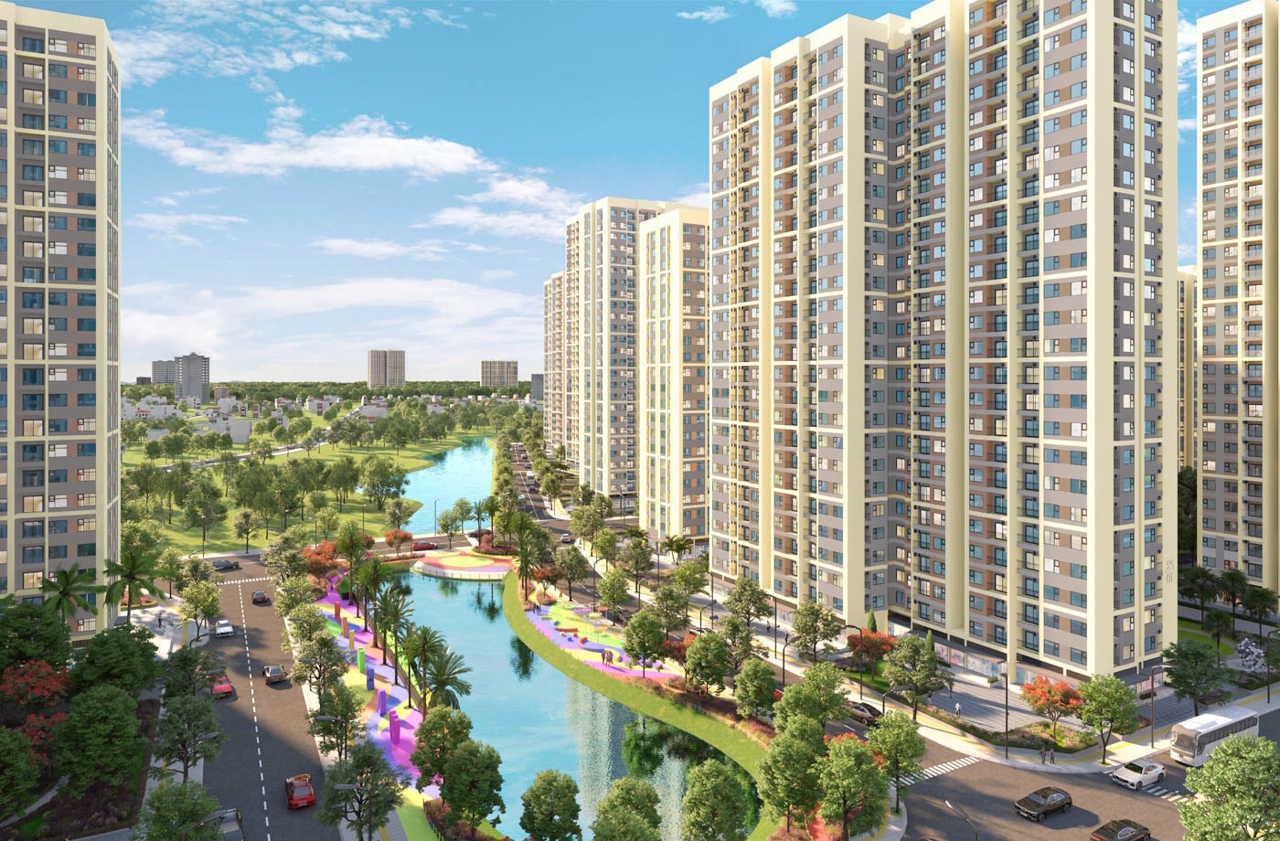 Nhung sac mau hanh phuc tai The Origami Park hinh anh