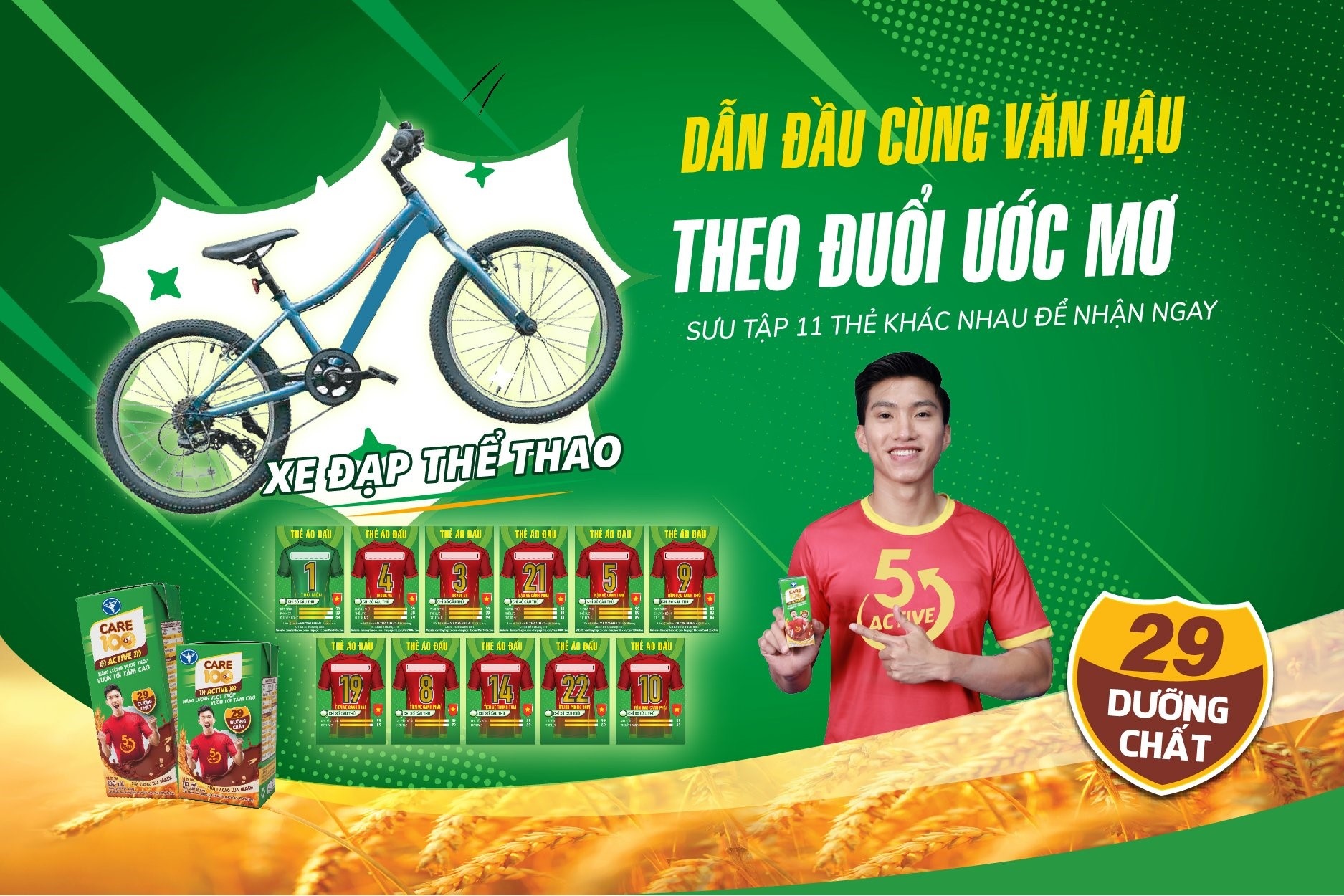 Cung Care 100 Active va Doan Van Hau theo duoi uoc mo hinh anh