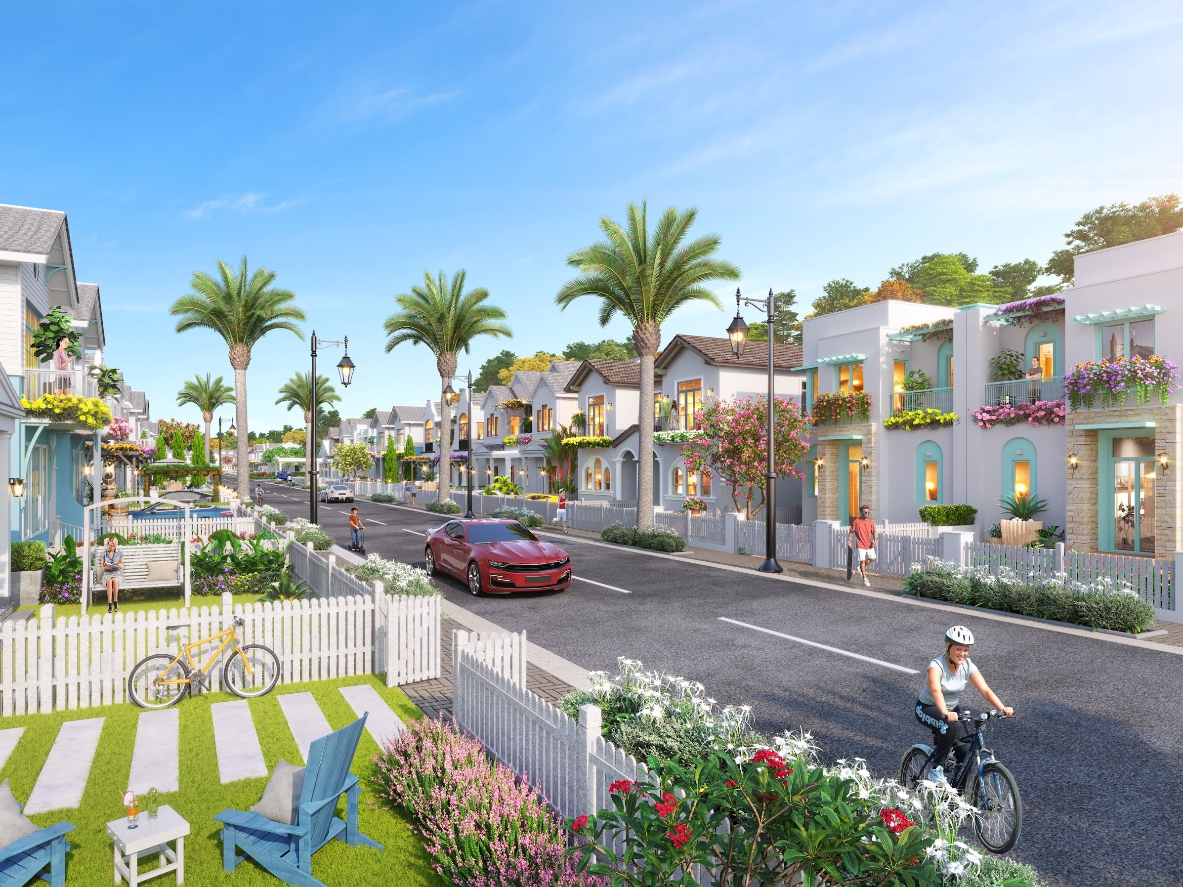 Cu dan phan khu Florida huong loi nho he tien ich NovaWorld Phan Thiet hinh anh