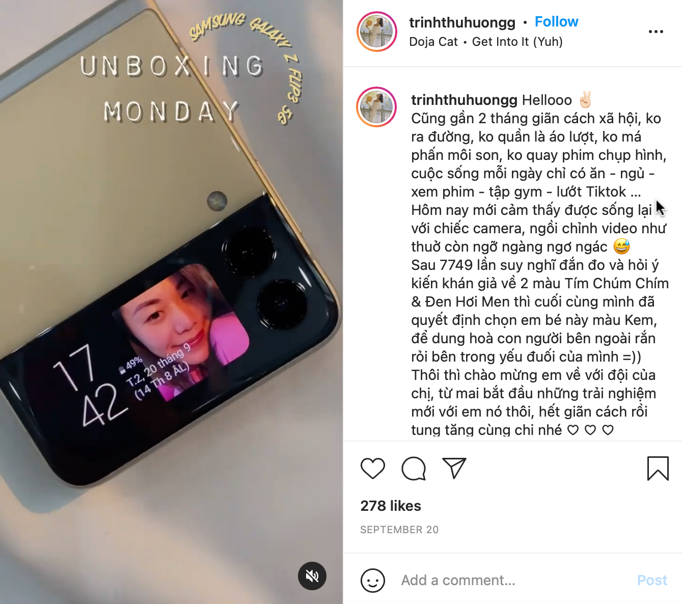 Z Flip3 mau tim,  mua Z Flip3 o dau anh 3