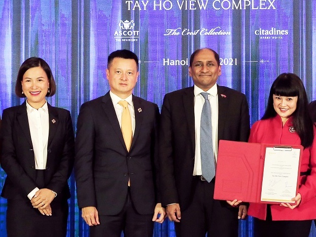 Sun Group bat tay thuong hieu quan ly khach san, can ho dich vu Ascott hinh anh