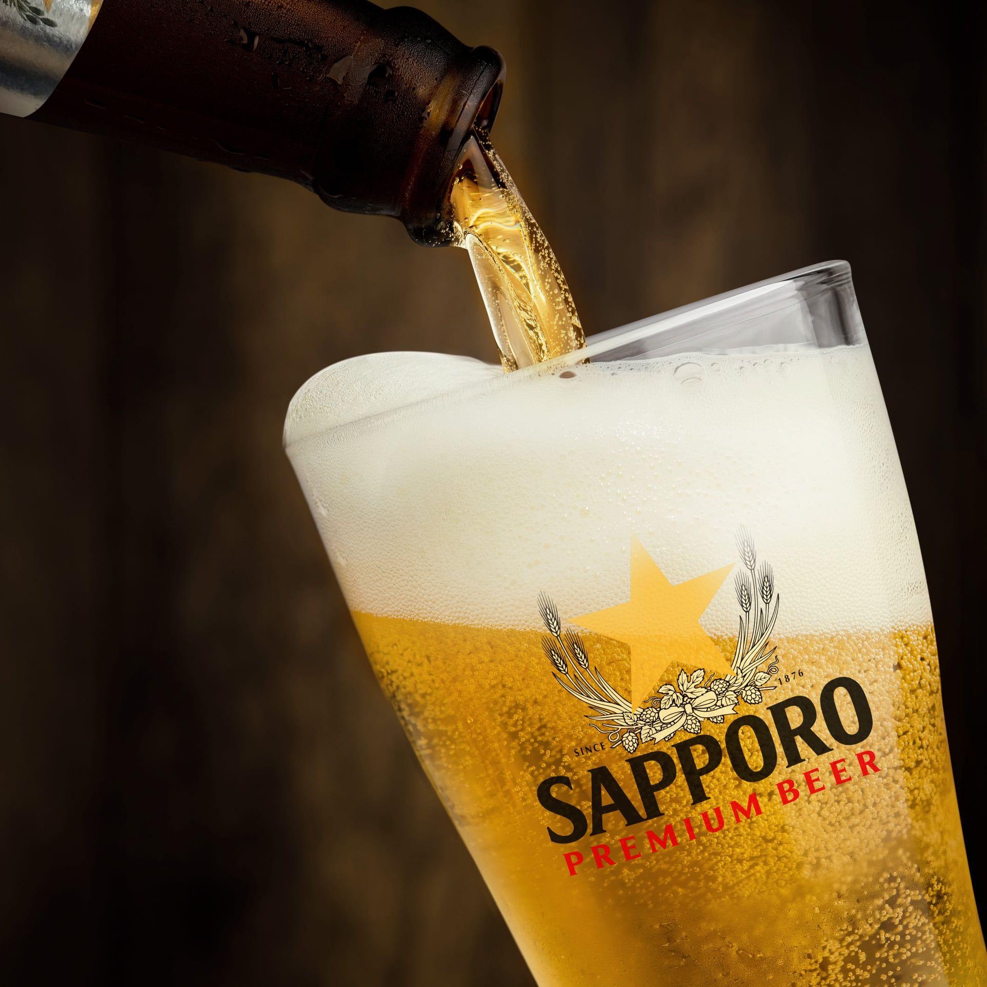 Sapporo,  cach rot bia anh 2
