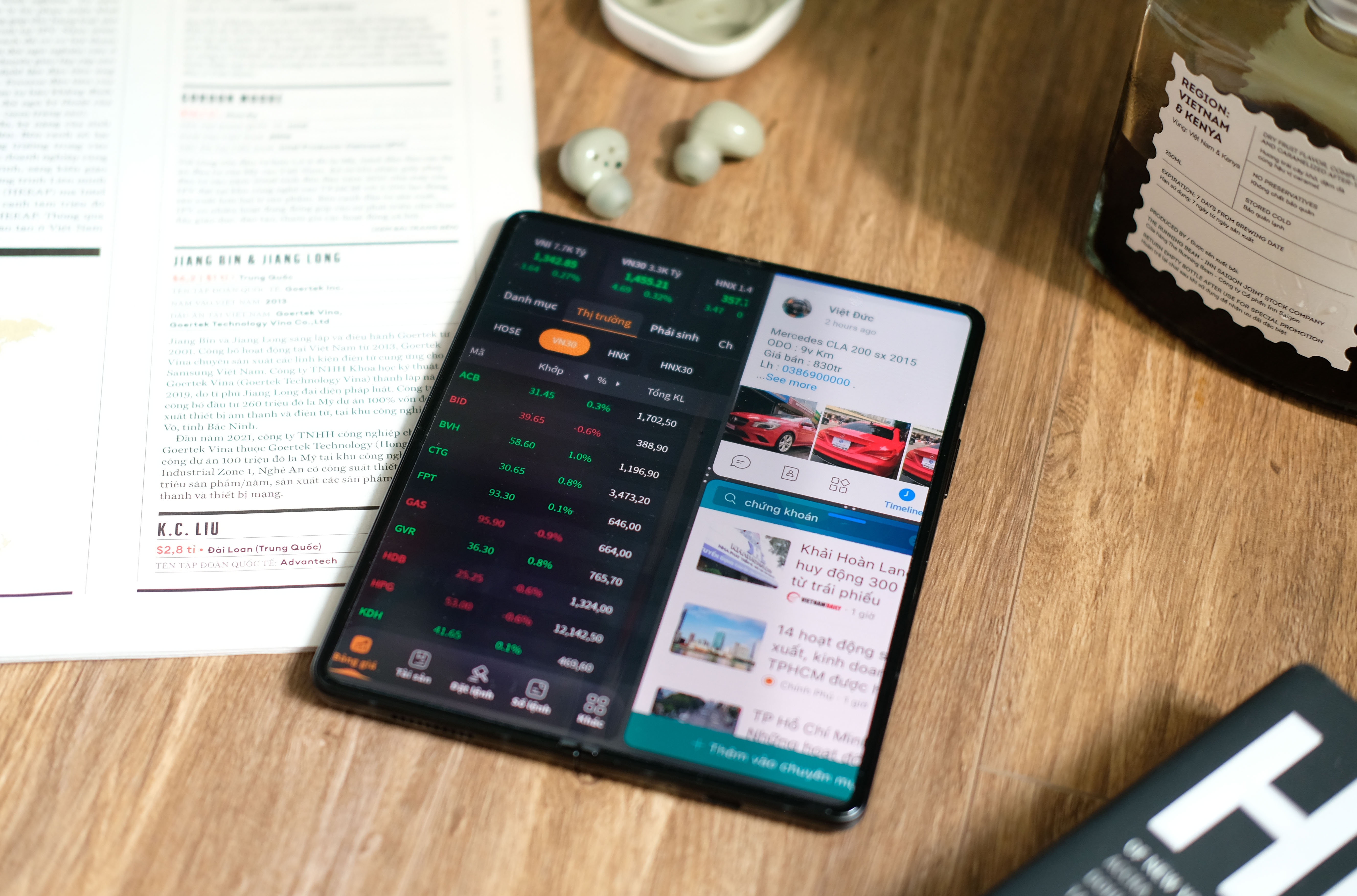 ket noi Z Fold3 voi man hinh,  lam viec voi Z Fold3 anh 2