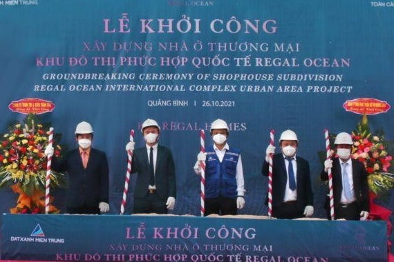 Dat Xanh Mien Trung khoi cong phan khu nha o Regal Ocean hinh anh