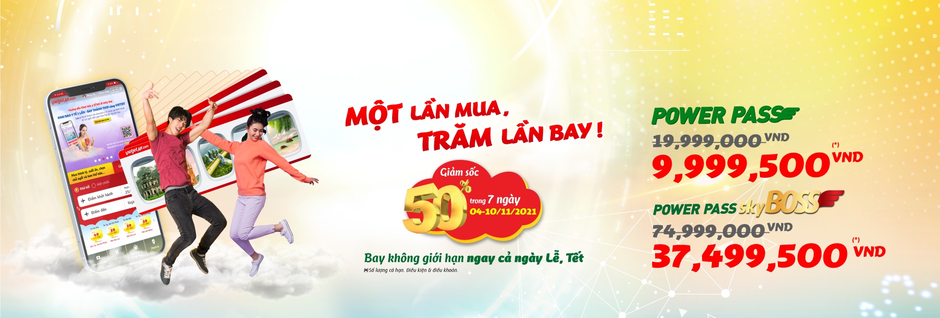 the bay Power Pass,  Vietjet anh 3
