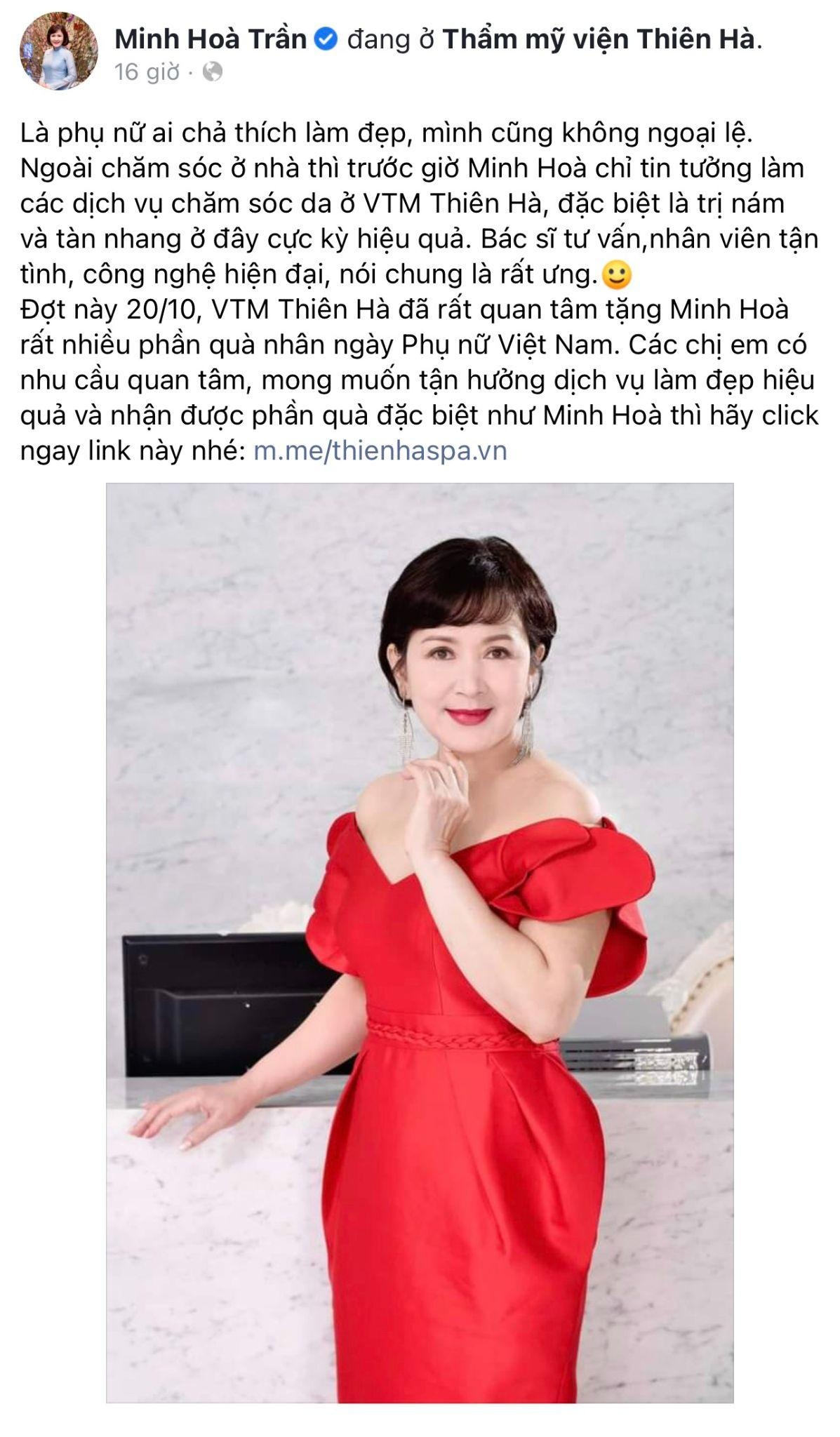NSND Minh Hoa,  Tham my vien Thien Ha anh 2