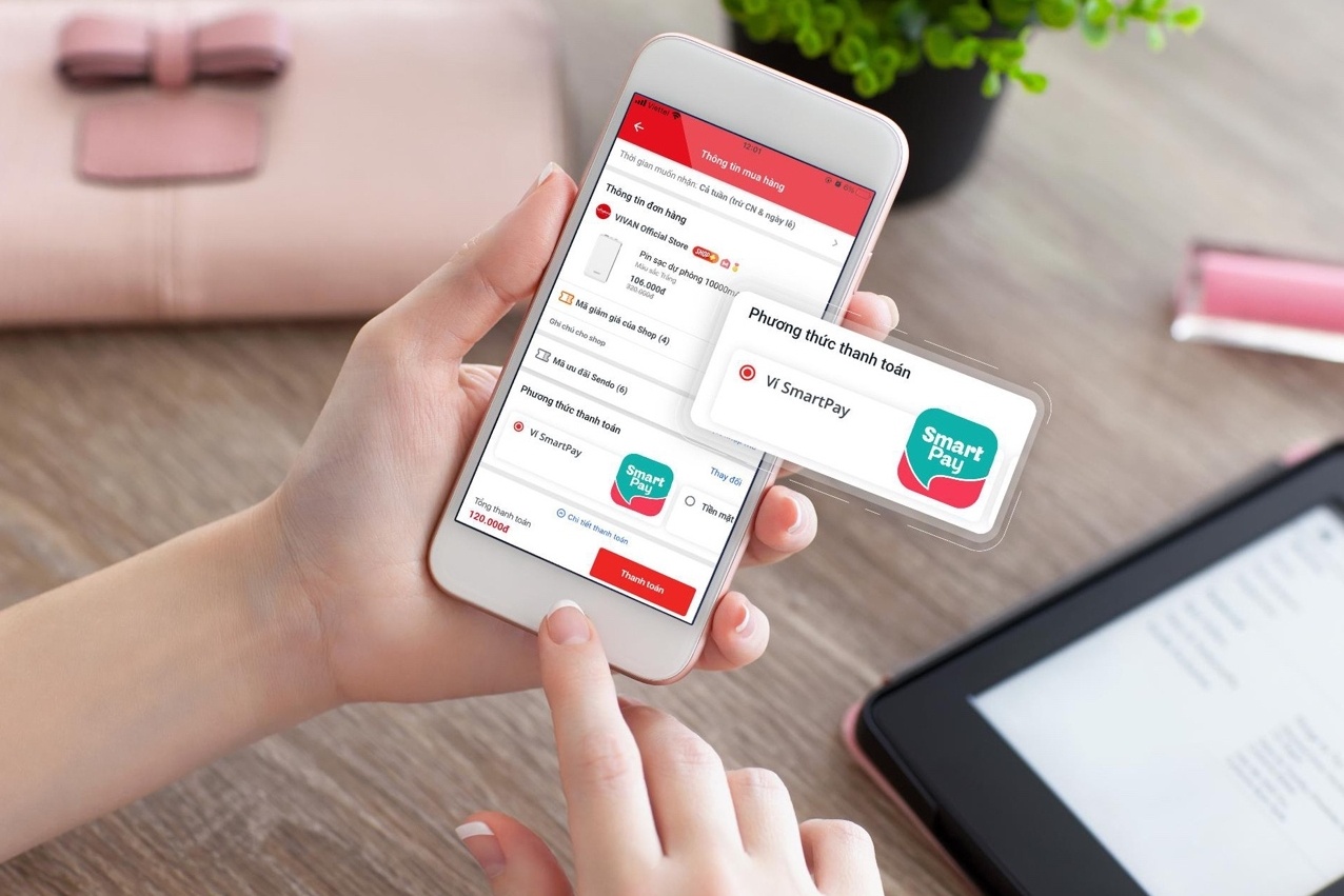Sendo bat tay SmartPay tung uu dai den 50% dip 11/11 hinh anh