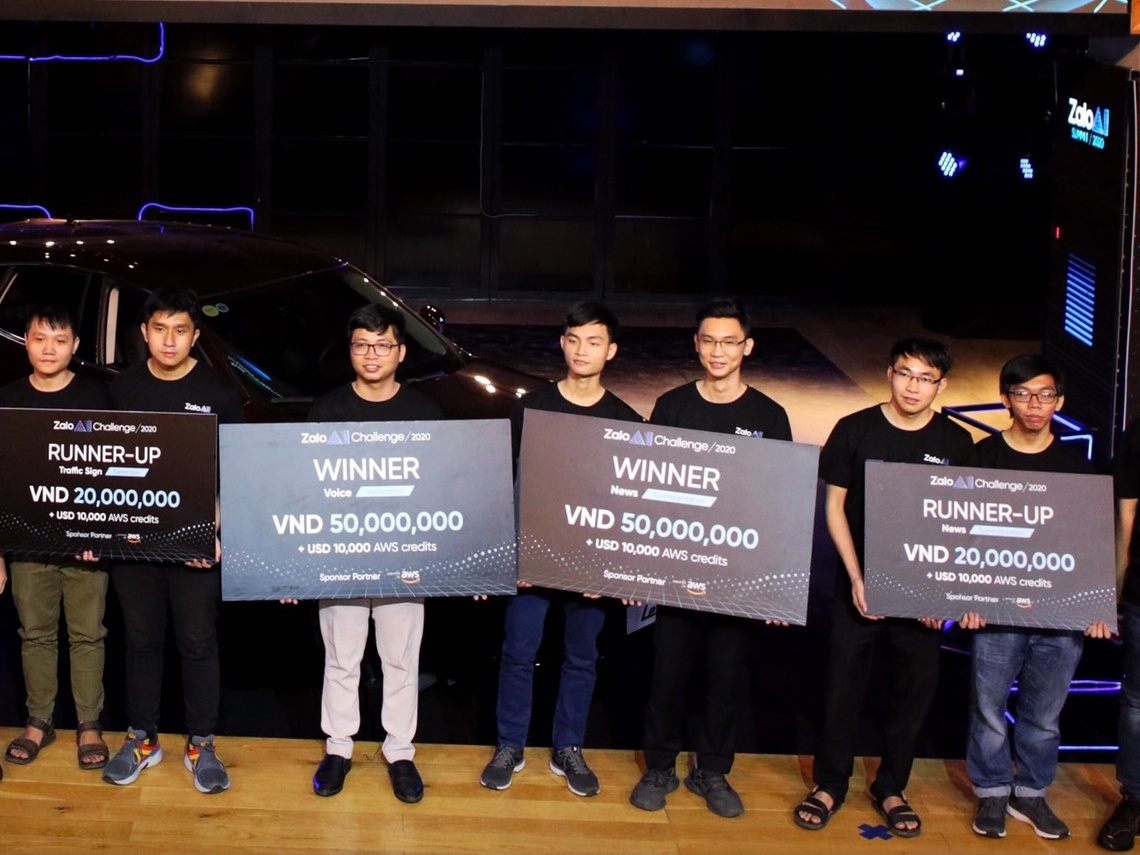 Quan quan Zalo AI Challenge chia se duoc va mat sau dang quang hinh anh