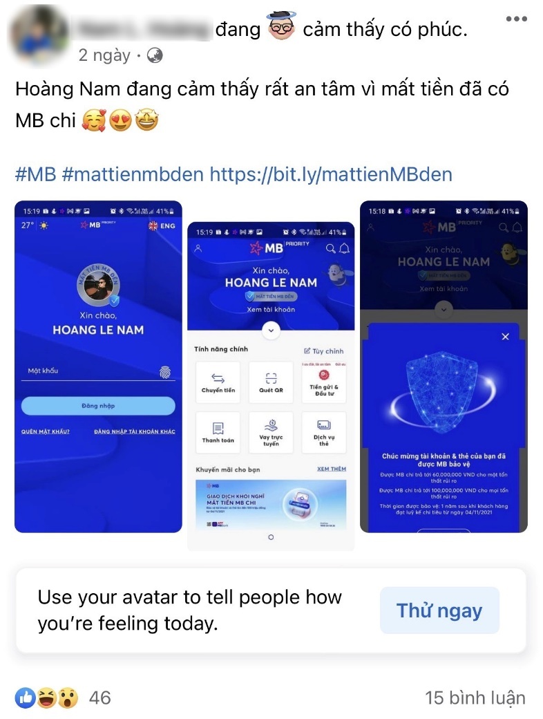 MBBank,  tick xanh ngan hang anh 1