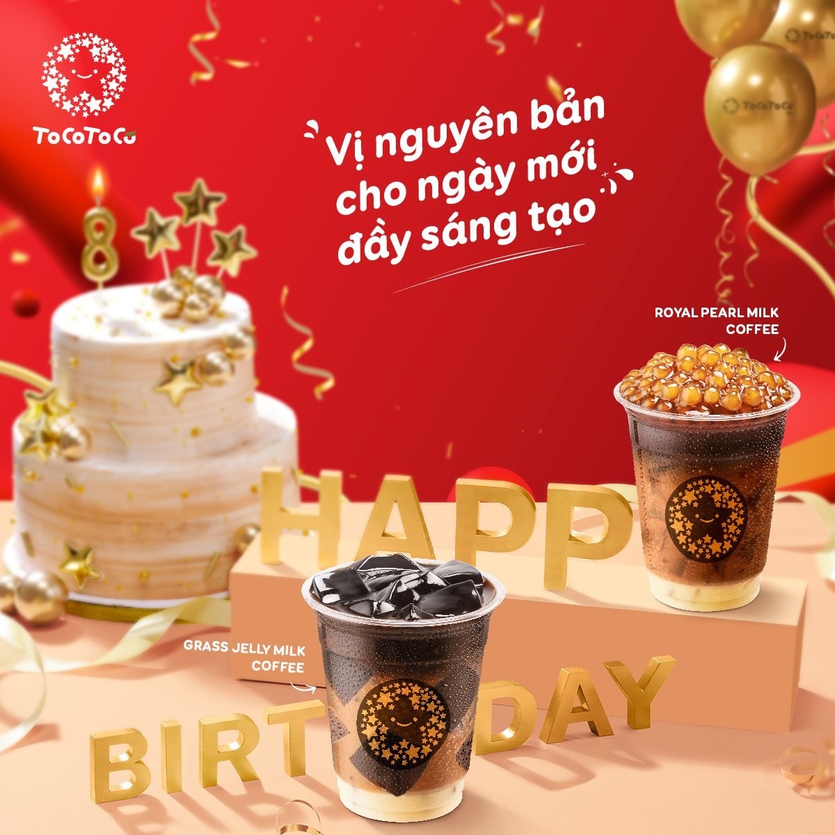 ToCoToCo,  Grass jelly milk coffee anh 1