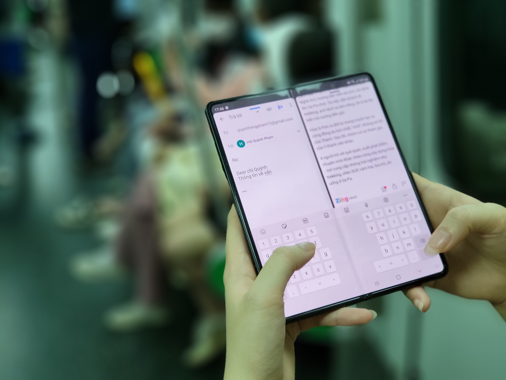 đi tàu Cát Linh, giá Z Fold3 ảnh 15 di tau Cat Linh, gia Z Fold3 anh 15