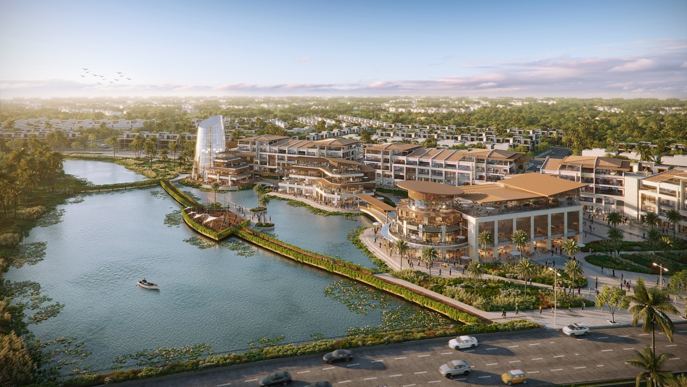 Trung tam thuong mai tren mat nuoc hang chuc nghin m2 tai Ecopark hinh anh