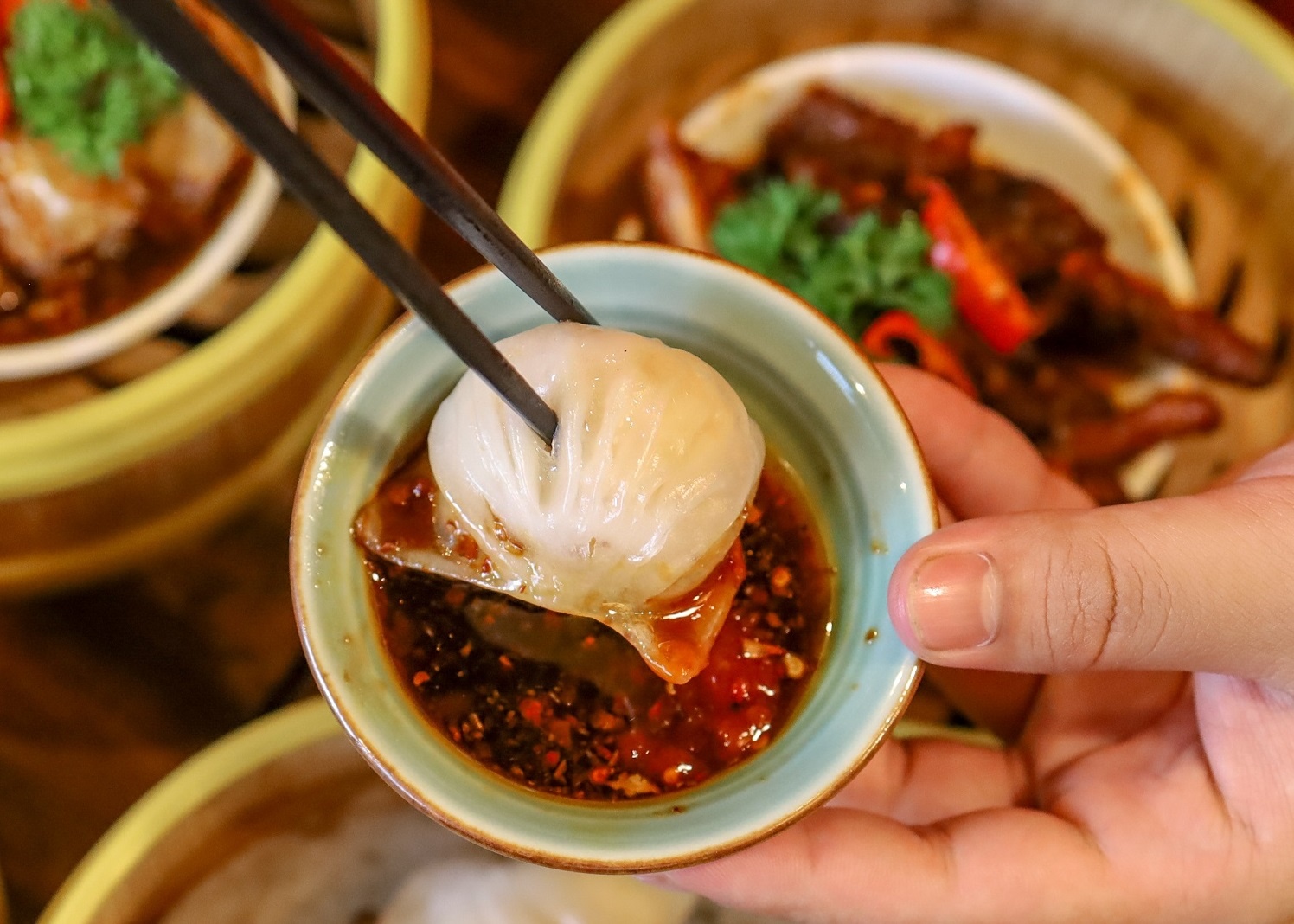 An dimsum trong khong gian dam chat Hong Kong o A Ma Kitchen hinh anh