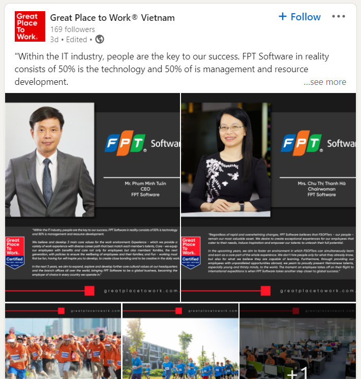 FPT Software,  Great Place To Work anh 2