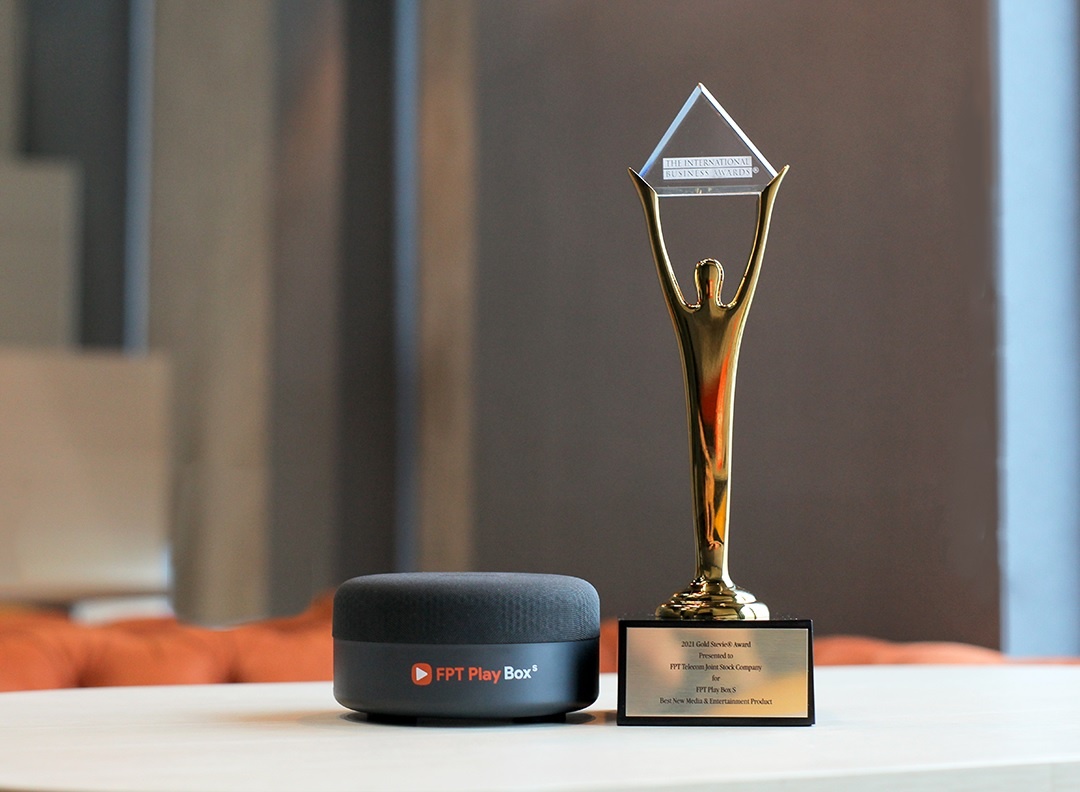 FPT Play Box S nhan giai Vang tai Stevie Awards 2021 hinh anh