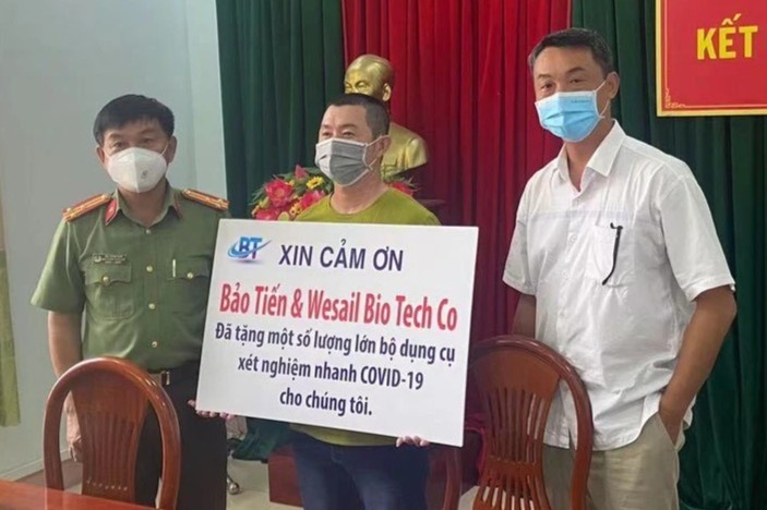 Cong ty Bao Tien phan phoi kit test nhanh Covid-19 Wesail hinh anh