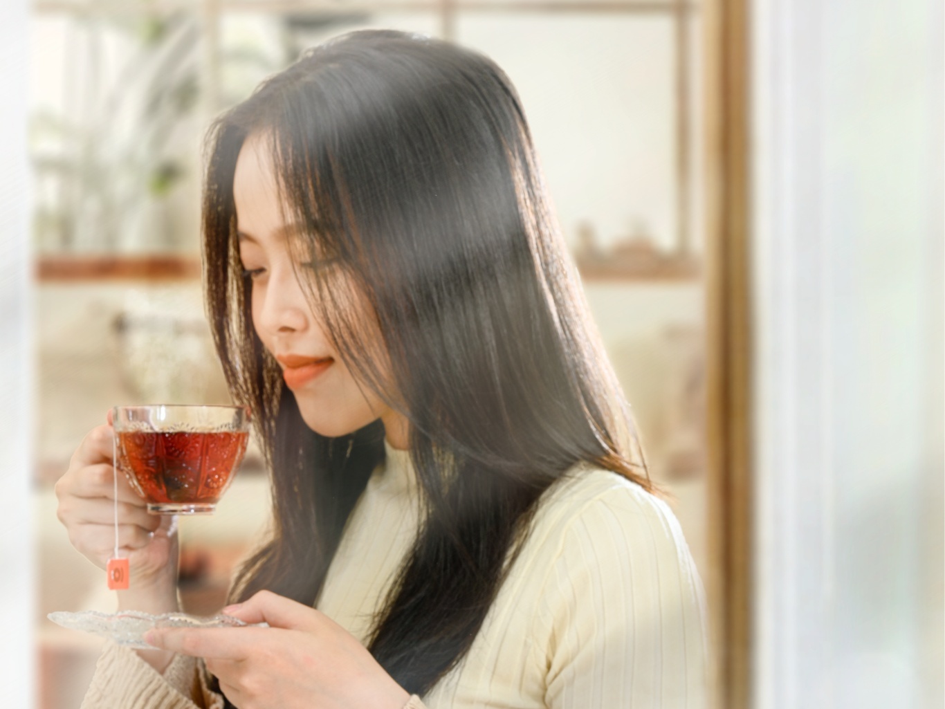 Khoi day hung khoi voi tra thom Tearoma tinh te, dam vi hinh anh