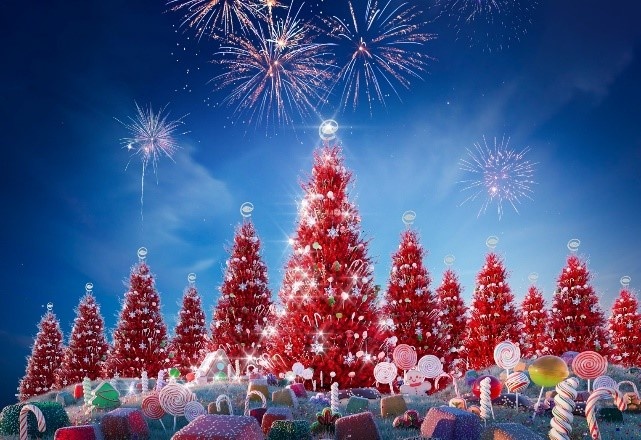 Lang keo ngot dep tua co tich tai Ecopark dip Giang sinh hinh anh