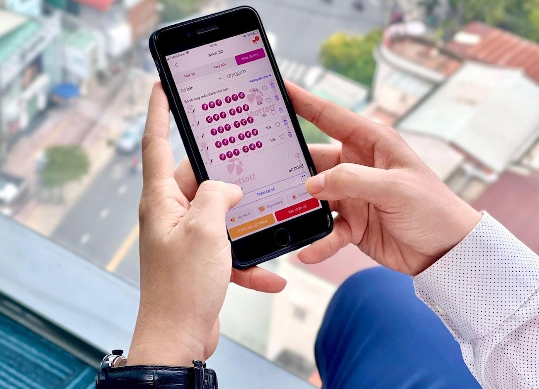 Choi ve so Vietlott don gian qua SMS hinh anh
