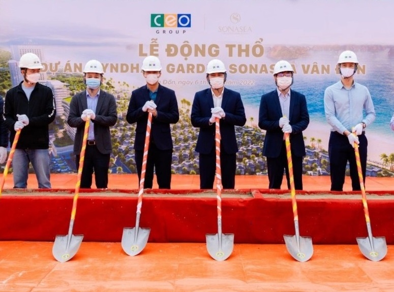 Tap doan CEO dong tho phan khu biet thu bien tai Van Don hinh anh