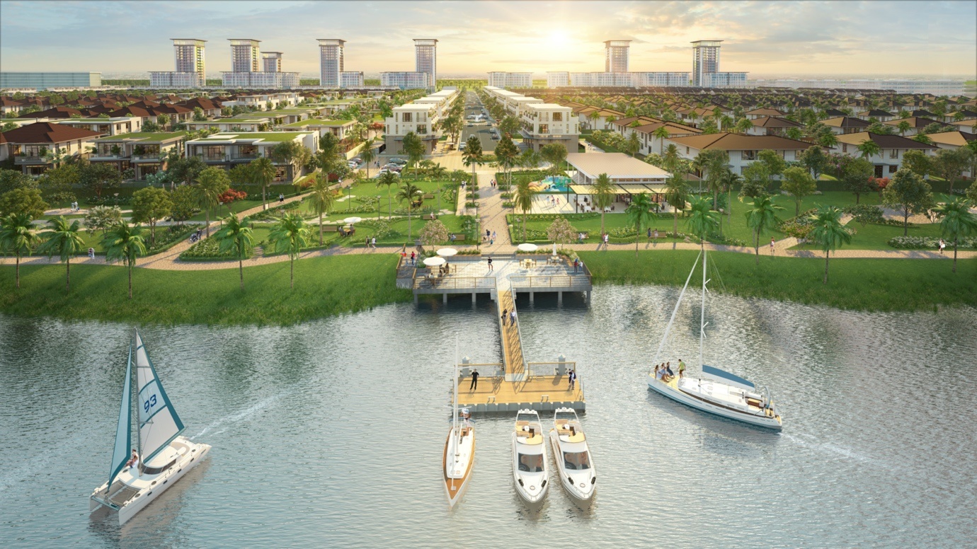 Khong gian song cao cap ben ben du thuyen tai The Aqua hinh anh