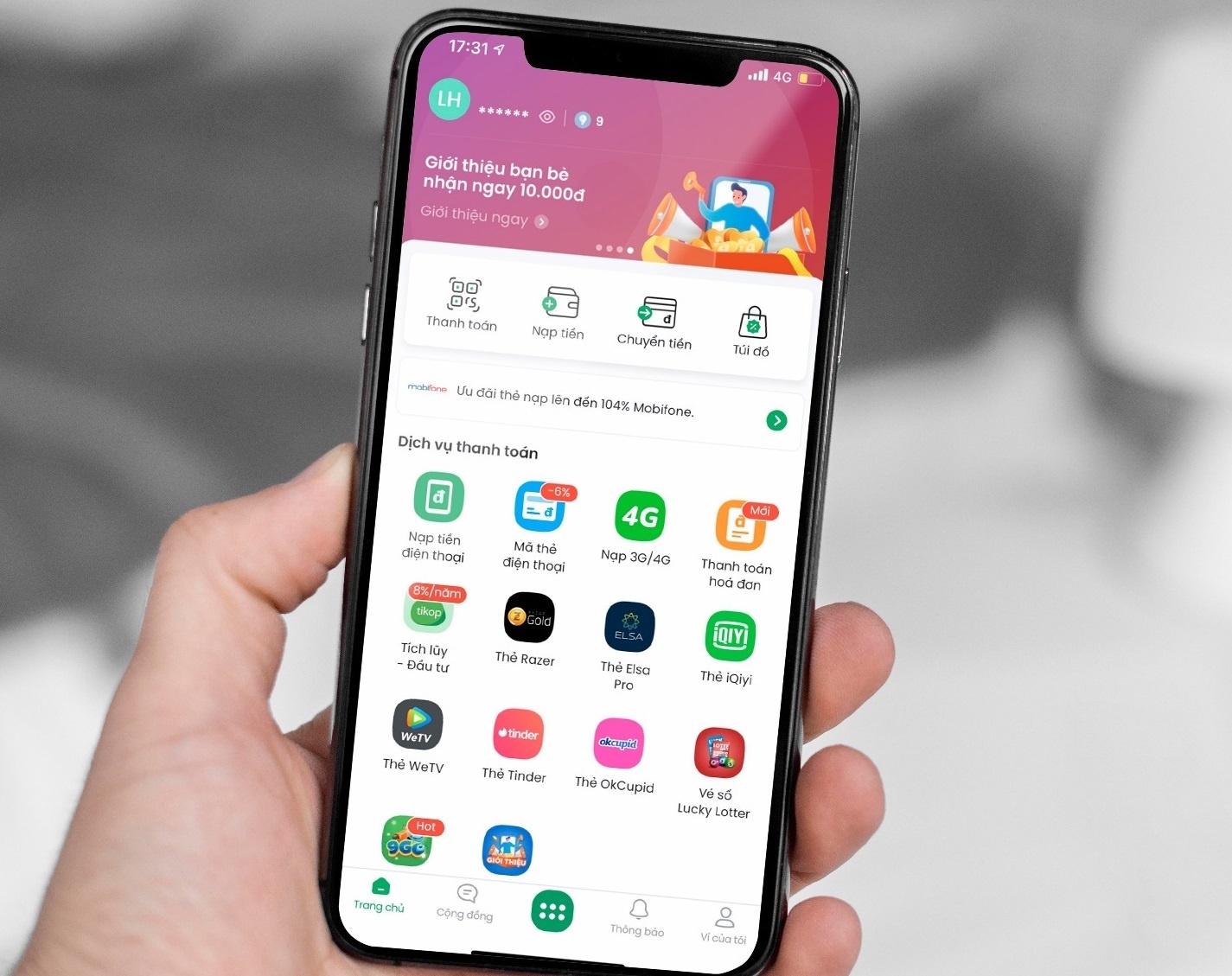 Vi dien tu 9Pay can moc 1 trieu nguoi dung hinh anh