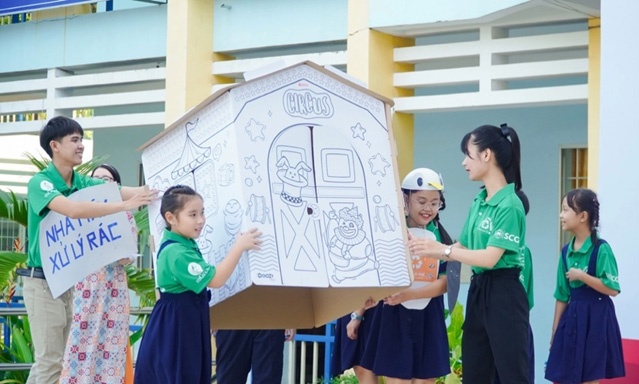 Phan loai rac tai nguon - mo hinh don gian tre em cung lam duoc hinh anh