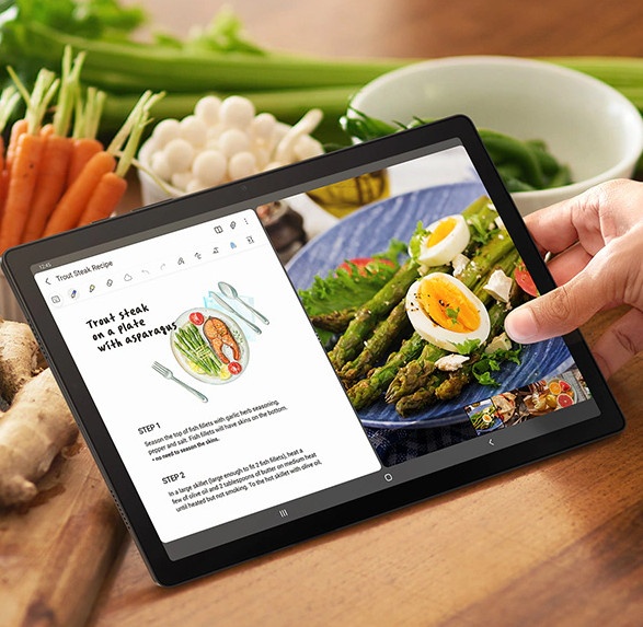 Galaxy Tab A8 - man hinh 10,5 inch, 4 loa, giai tri Tet thu vi hinh anh