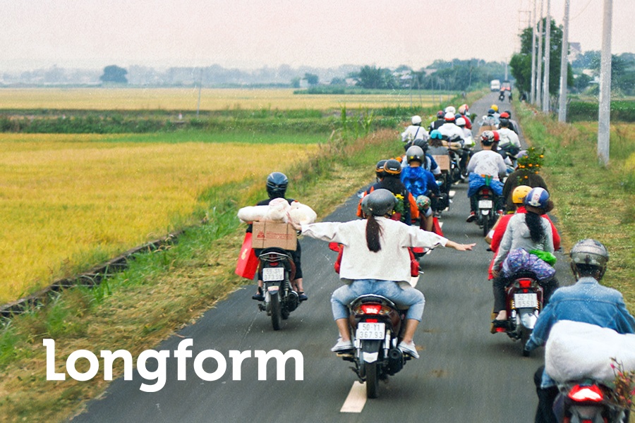 Duong ve que khac la cua nhung ban tre ‘het minh ve nha’ don Tet hinh anh