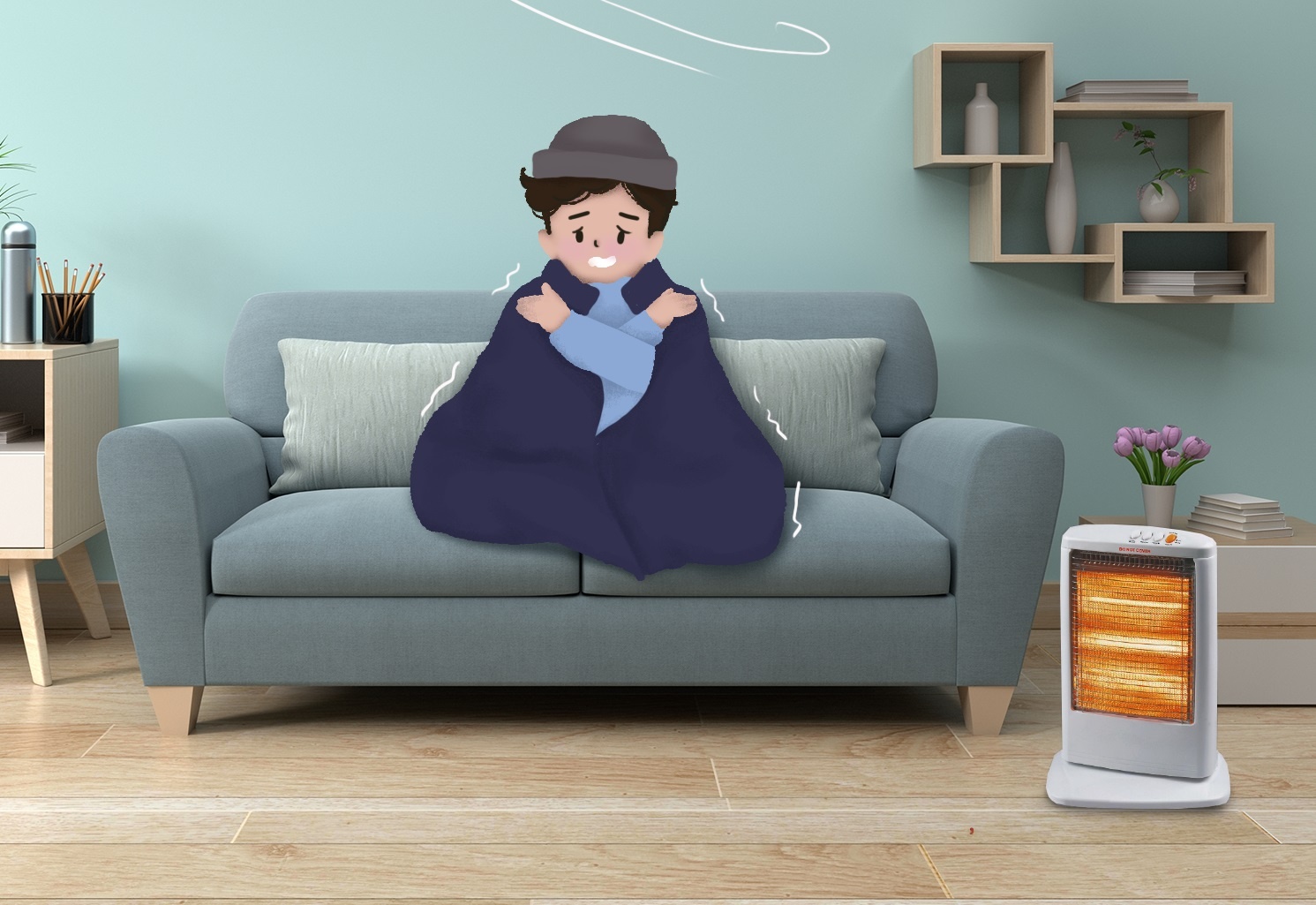 Hoa giai noi lo mua lanh cung dieu hoa 2 chieu LG hinh anh