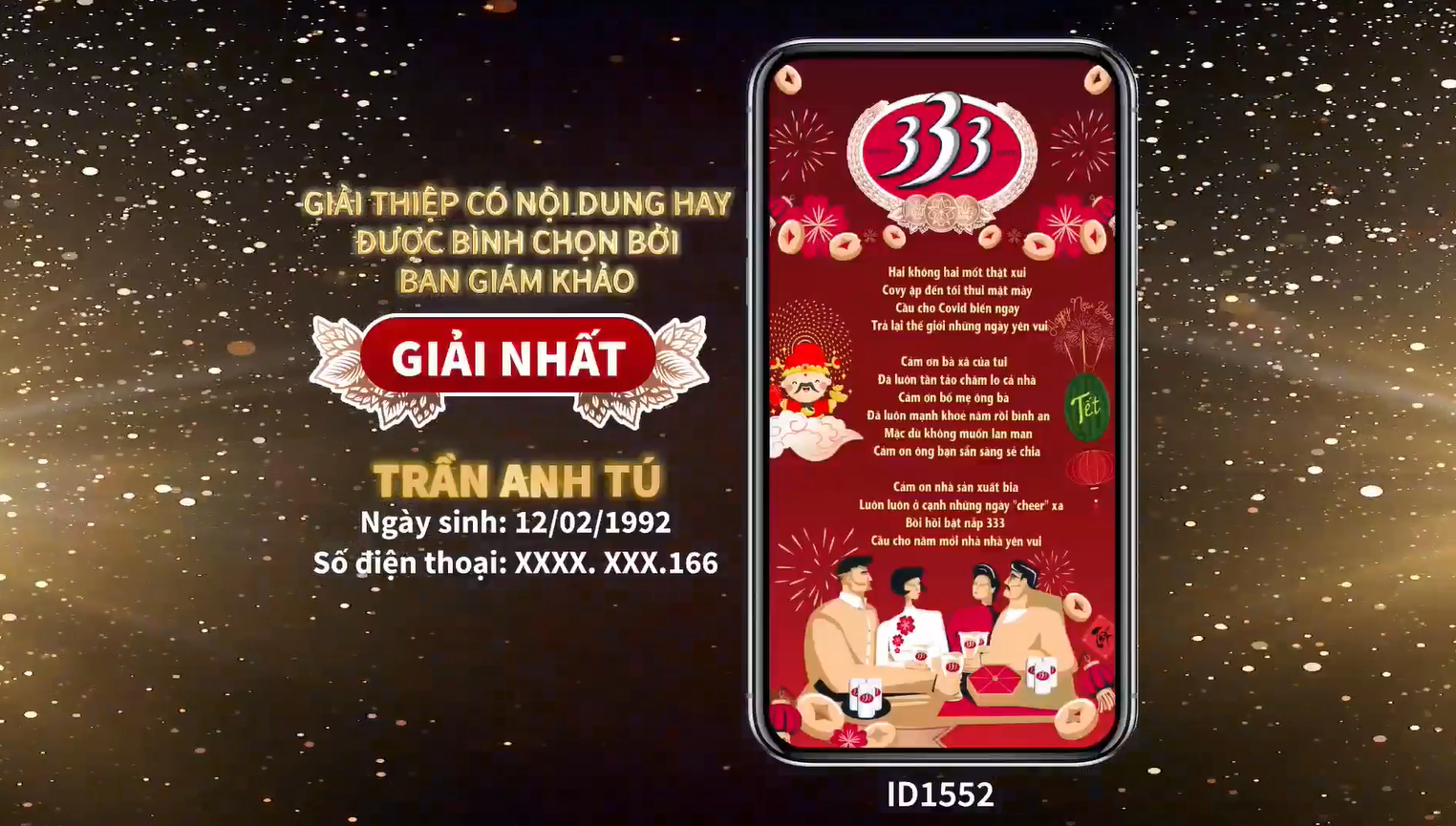 Bia 333,  Chilles anh 3