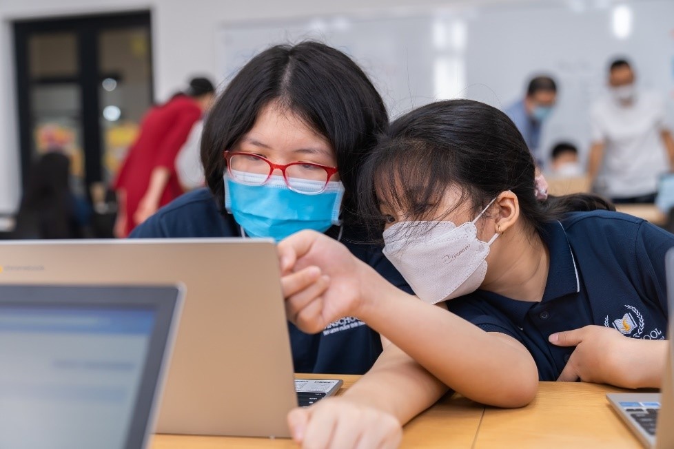 Vinschool hop tac Google, Samsung trong day va hoc hinh anh