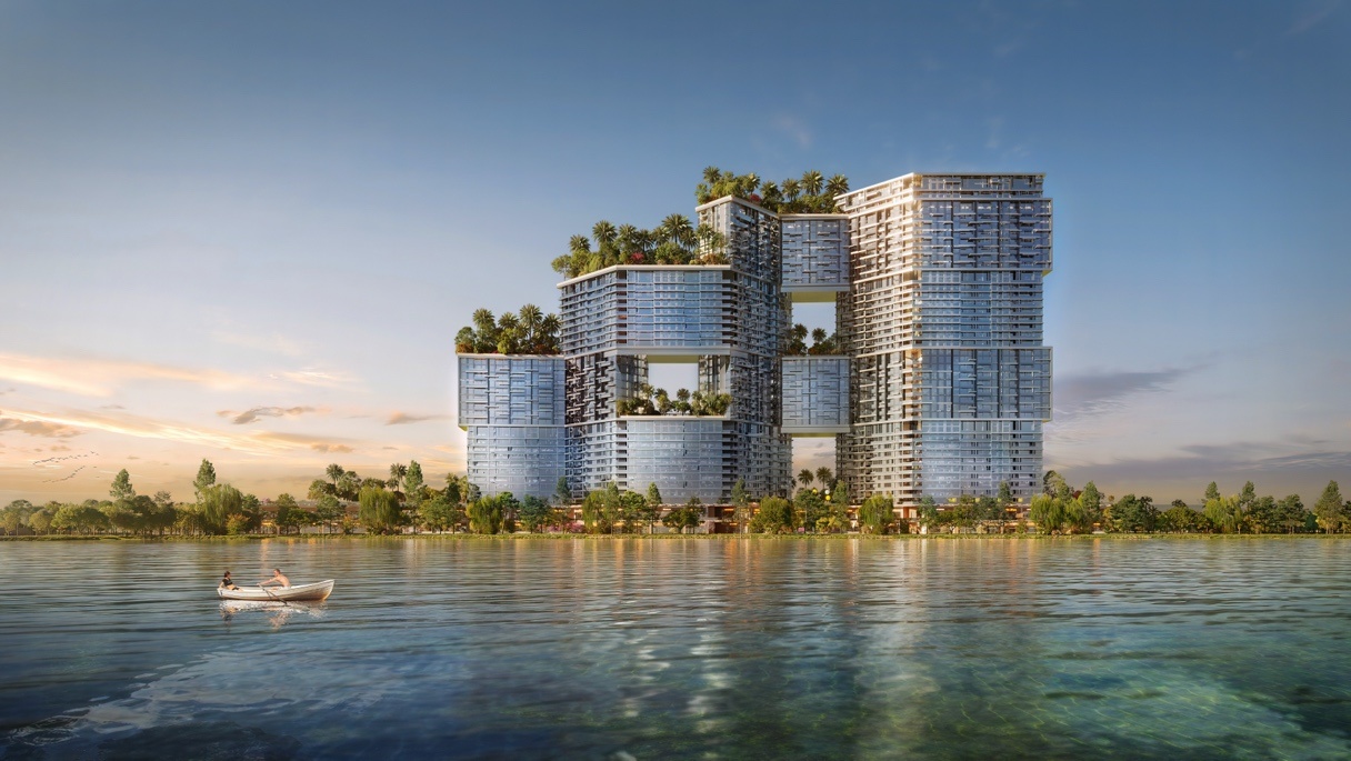 Toa thap tai Ecopark uoc tinh tao ra 112 trieu lit oxy moi nam hinh anh