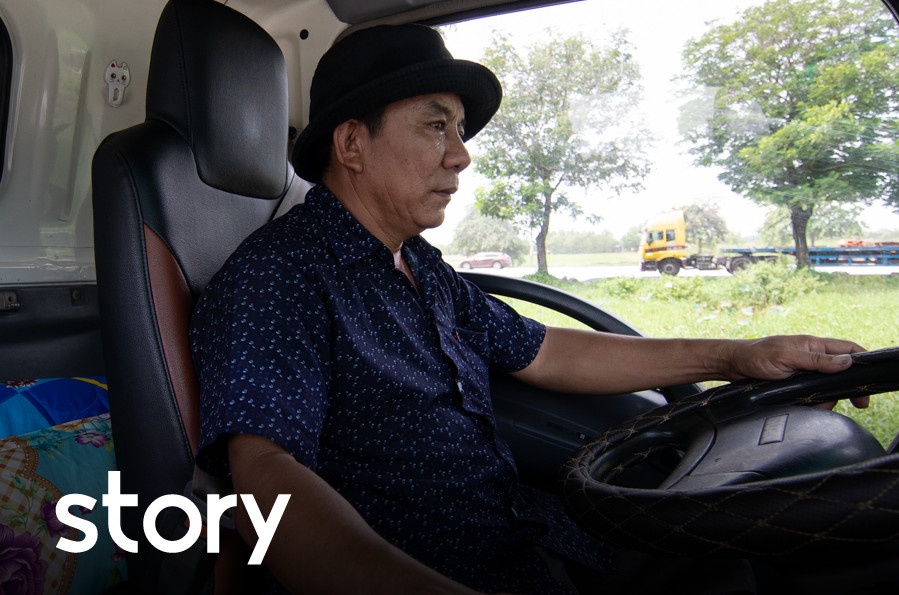 Tai xe duong dai tim niem vui tu nhung dieu gian di hinh anh