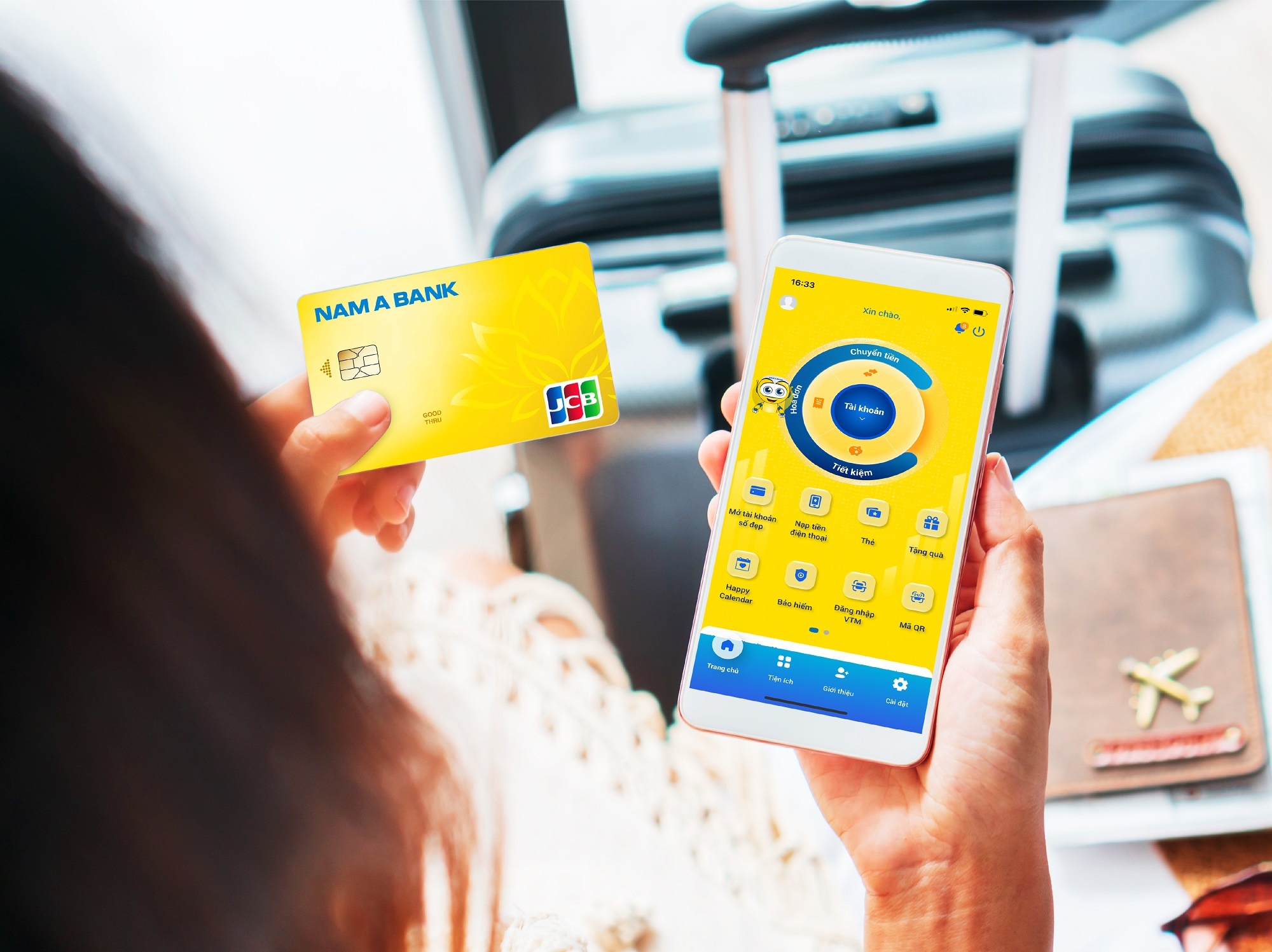 Chu the tin dung Nam A Bank nhan uu dai den 50% voi nhieu dich vu hinh anh