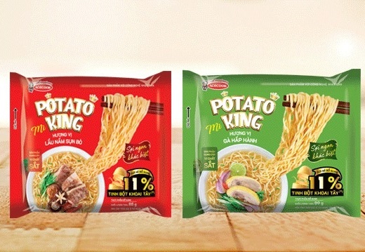 Tim hieu ty le khoai tay trong mi an lien Potato King hinh anh