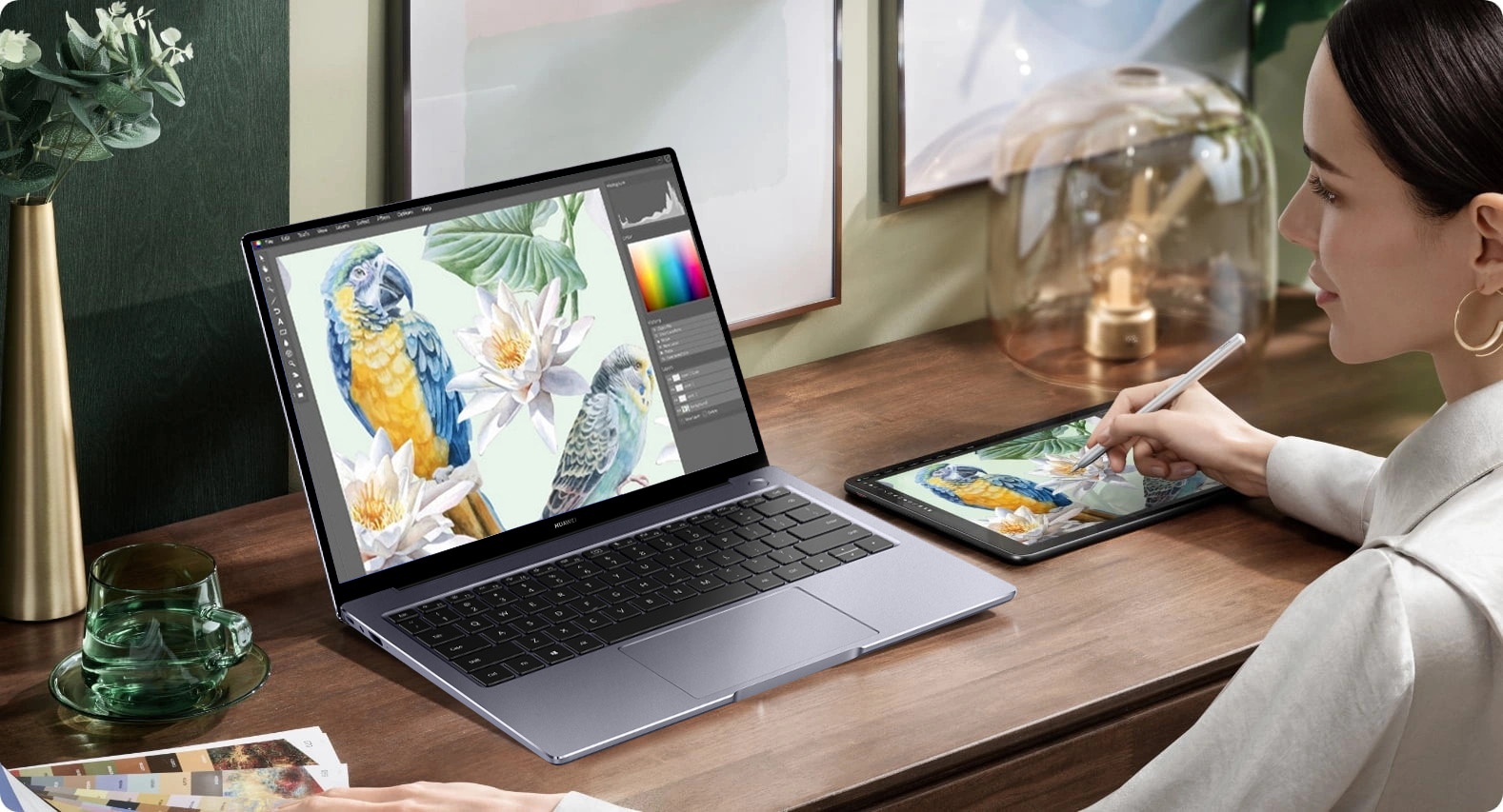 Huawei MateBook 14 - thiet ke dep, them tuy chon chip AMD, 16 GB RAM hinh anh