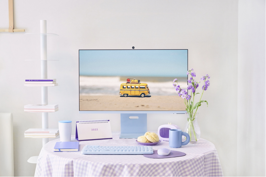 Chiec man hinh xin giup ban ‘up mood’ khi lam viec tai nha hinh anh