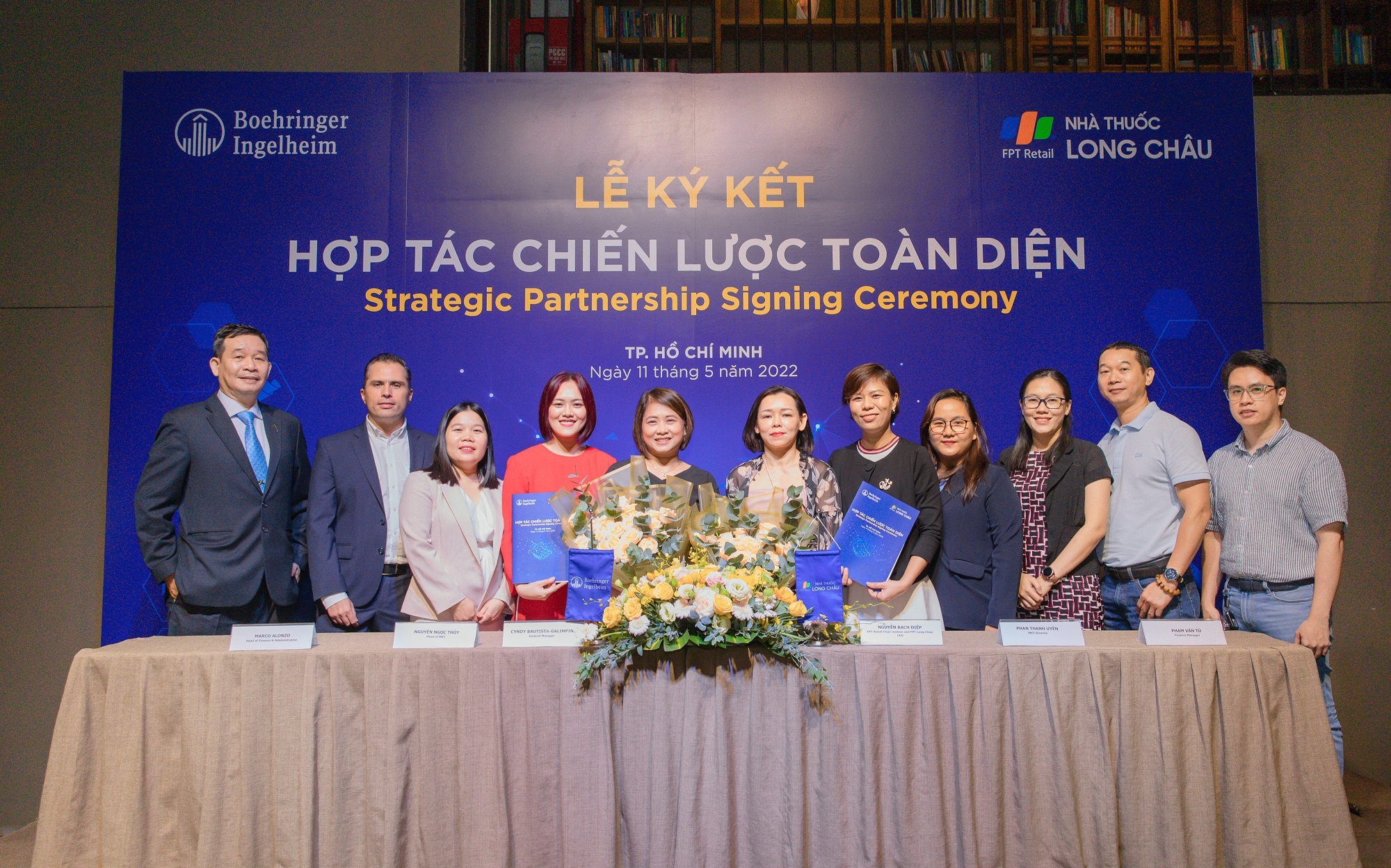 FPT Long Chau hop tac nha san xuat duoc hang dau Boehringer Ingelheim hinh anh