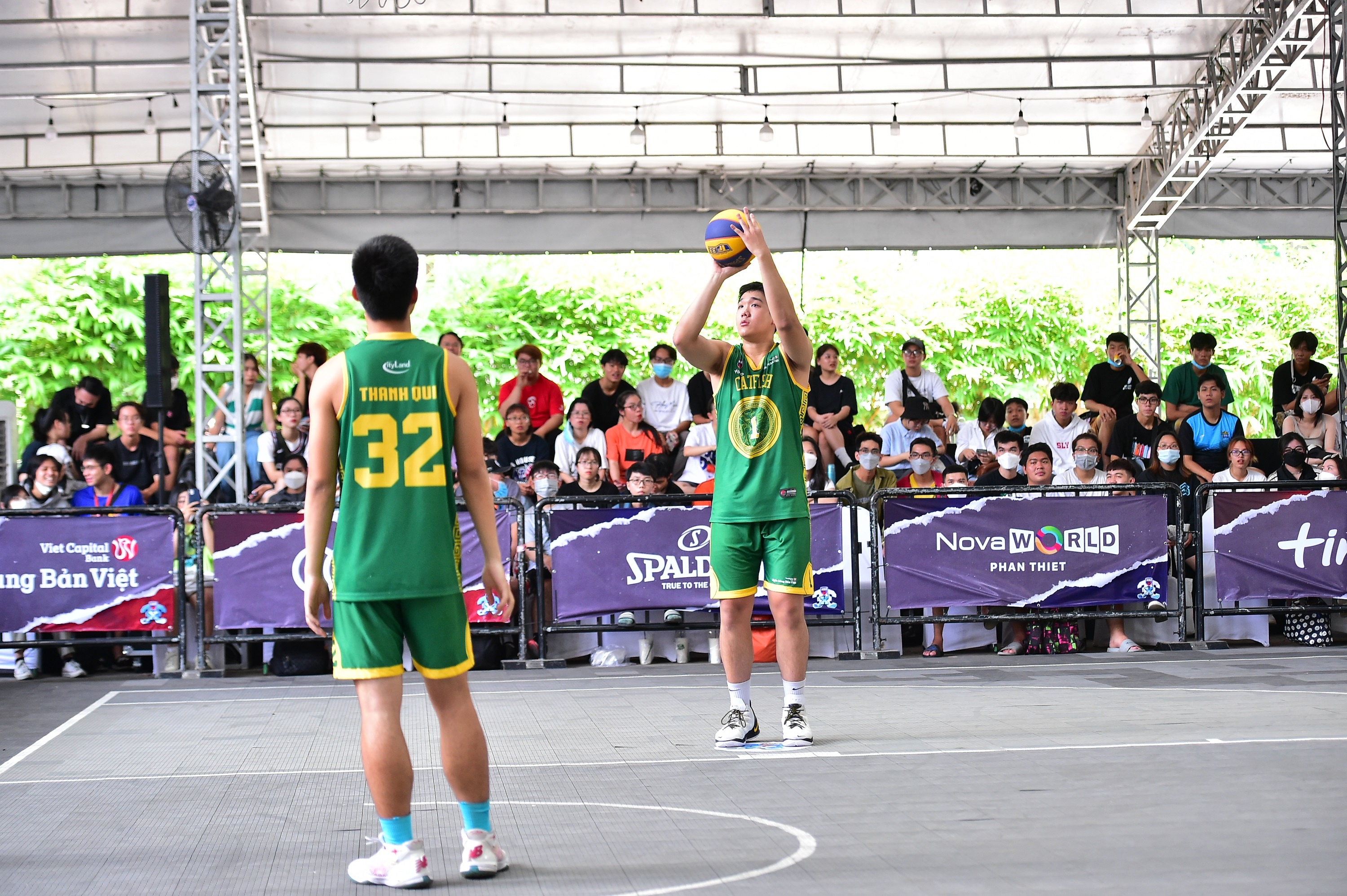 Man thi nem bong toc do cua 8 cau lac bo tai VBA 3x3 hinh anh