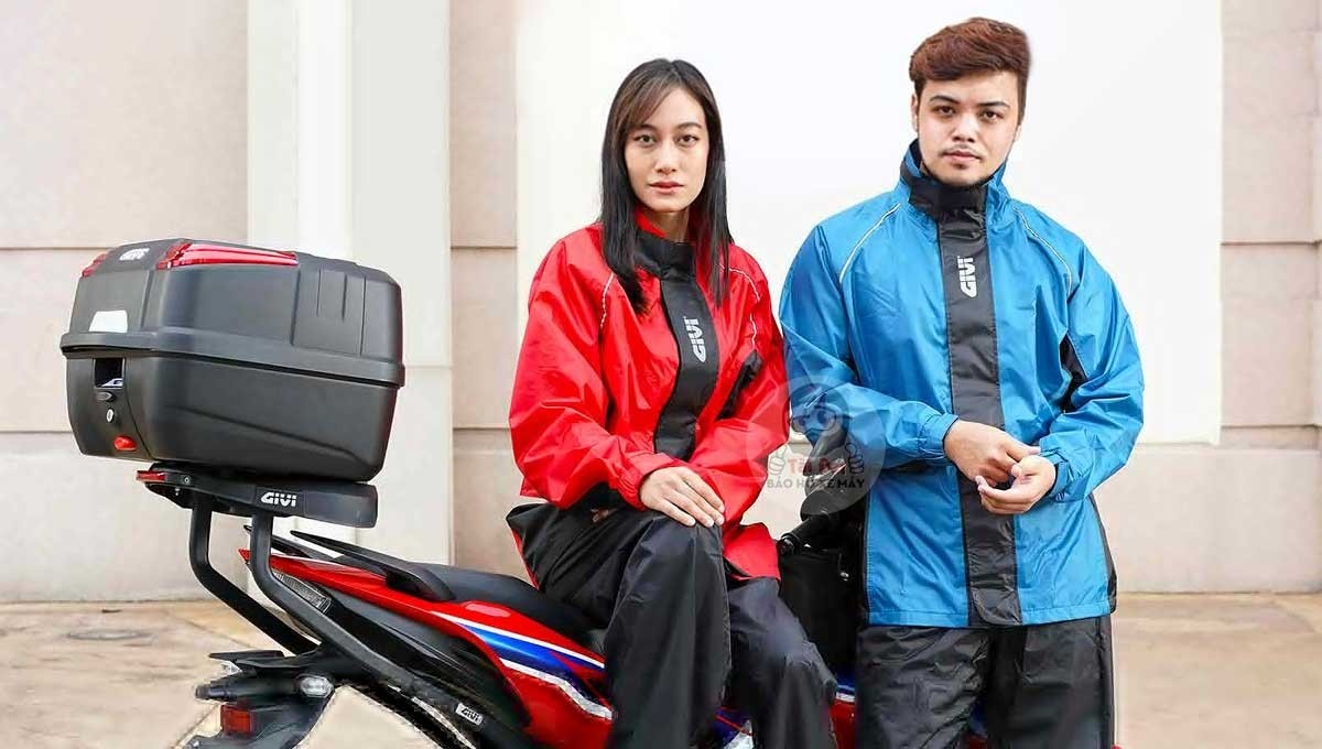 Áo mưa bộ Givi ảnh 3 Ao mua bo Givi anh 3