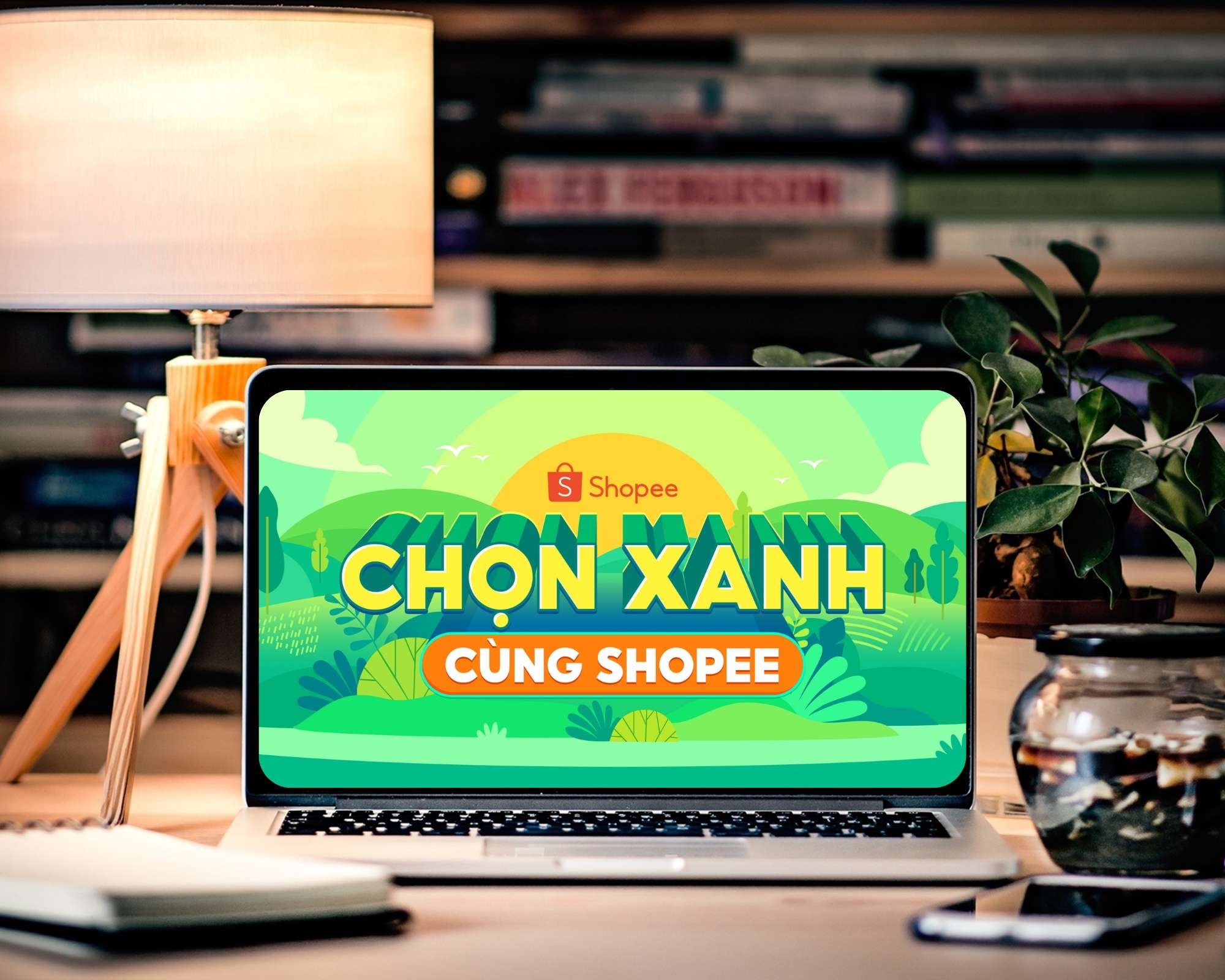 Shopee,  Chon xanh cung Shopee anh 5