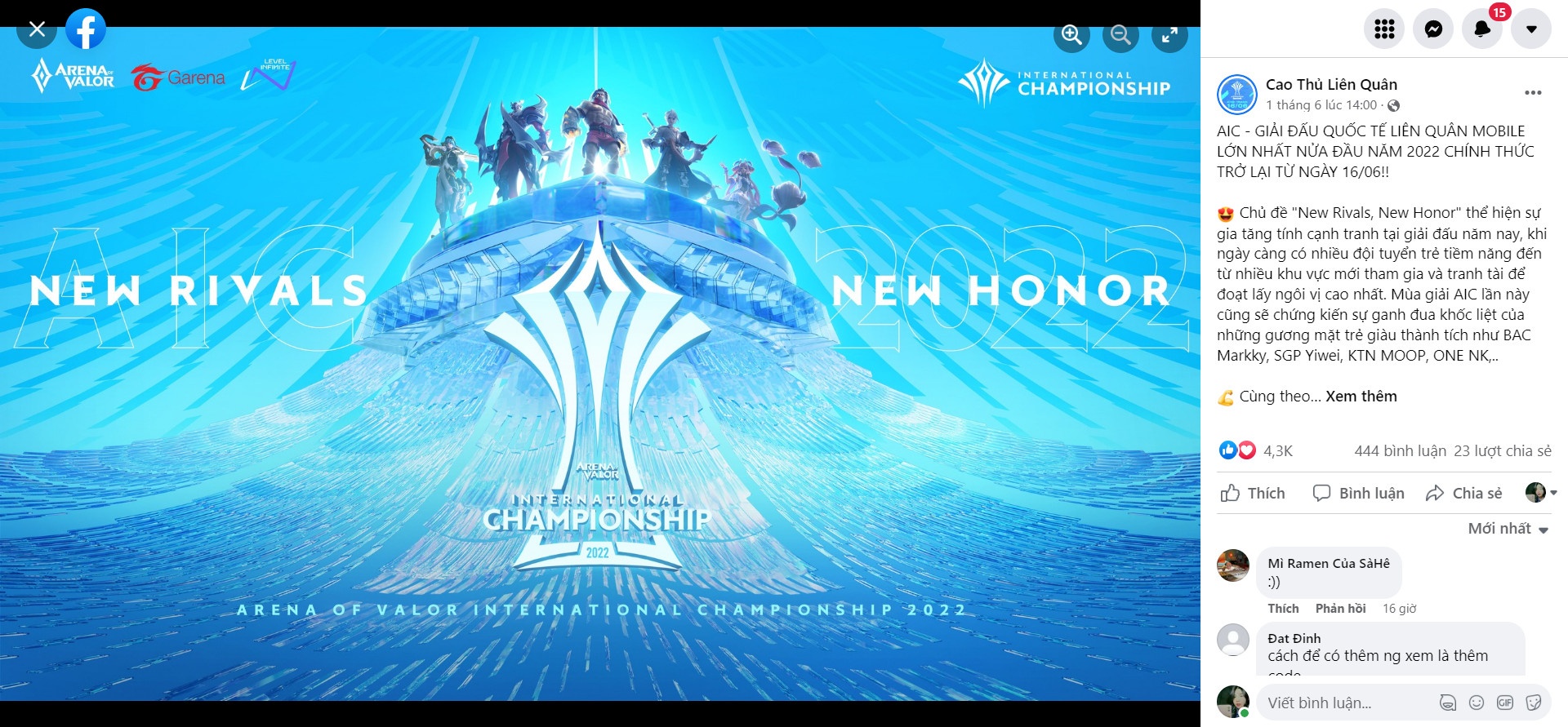 Lien Quan Mobile,  su kien thang 6 anh 1