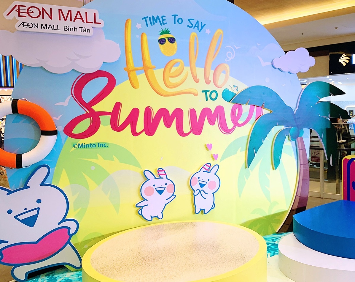 Gap go chu tho dinh dam Usagyuuun tai Aeon Mall Binh Tan hinh anh