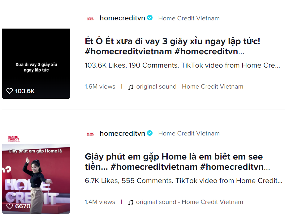 Home Credit,  tiep can gioi tre anh 2